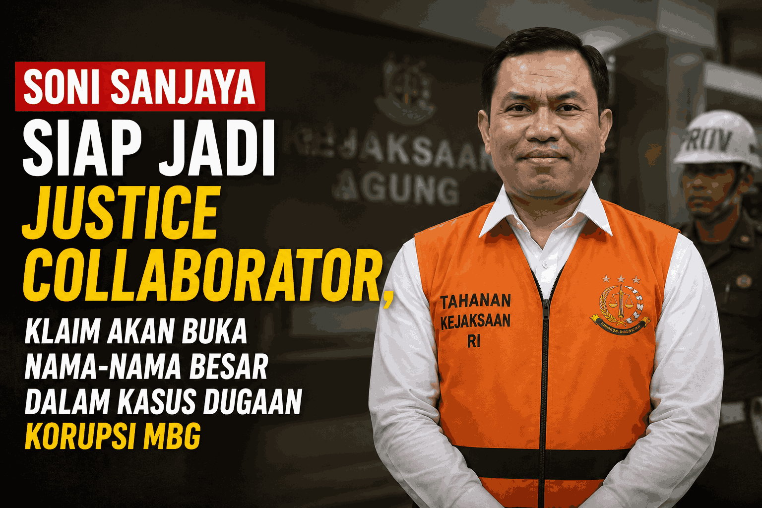 Soni Sanjaya Siap Jadi Justice Collaborator, Klaim Akan Buka Nama-Nama Besar dalam Kasus Dugaan Koru